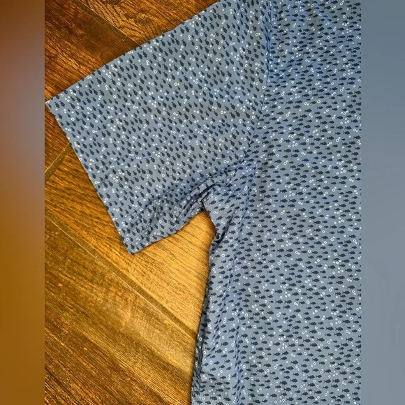 Southern Tide Shirt Mens L Blue Button Up S/S fish trim fit 100% cotton - Picture 3 of 7